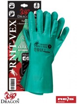 Rękawice robocze gumowe Reis Dragon RNIT-VEX z kauczuku nitrylowego 